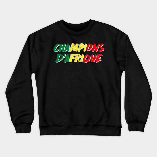 Senegal / Champions of Africa Crewneck Sweatshirt by DankFutura